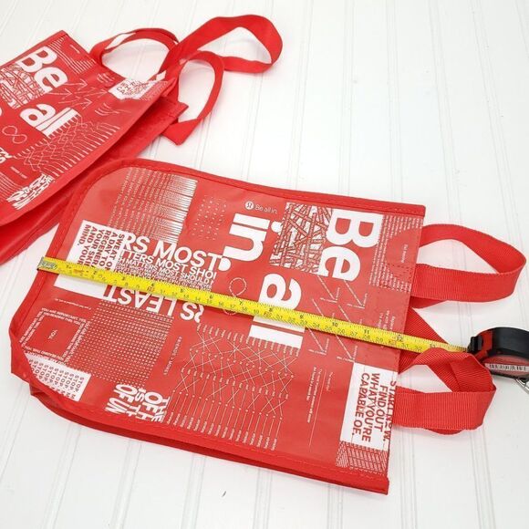 Lululemon Reusable Shopping Bag Red Small - Picture 5 of 5